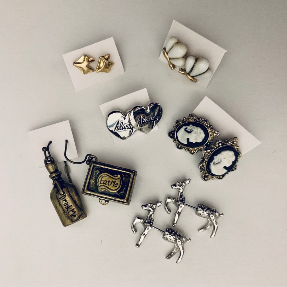 Whimsical Disney HP Earring Lot ✨ 5 PAIRS